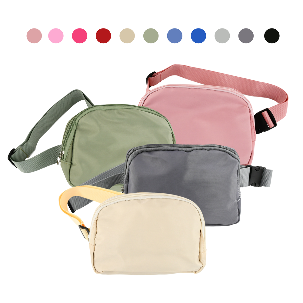 Sublimation Master Belt Bag with Patches Crossbody Belt Bag