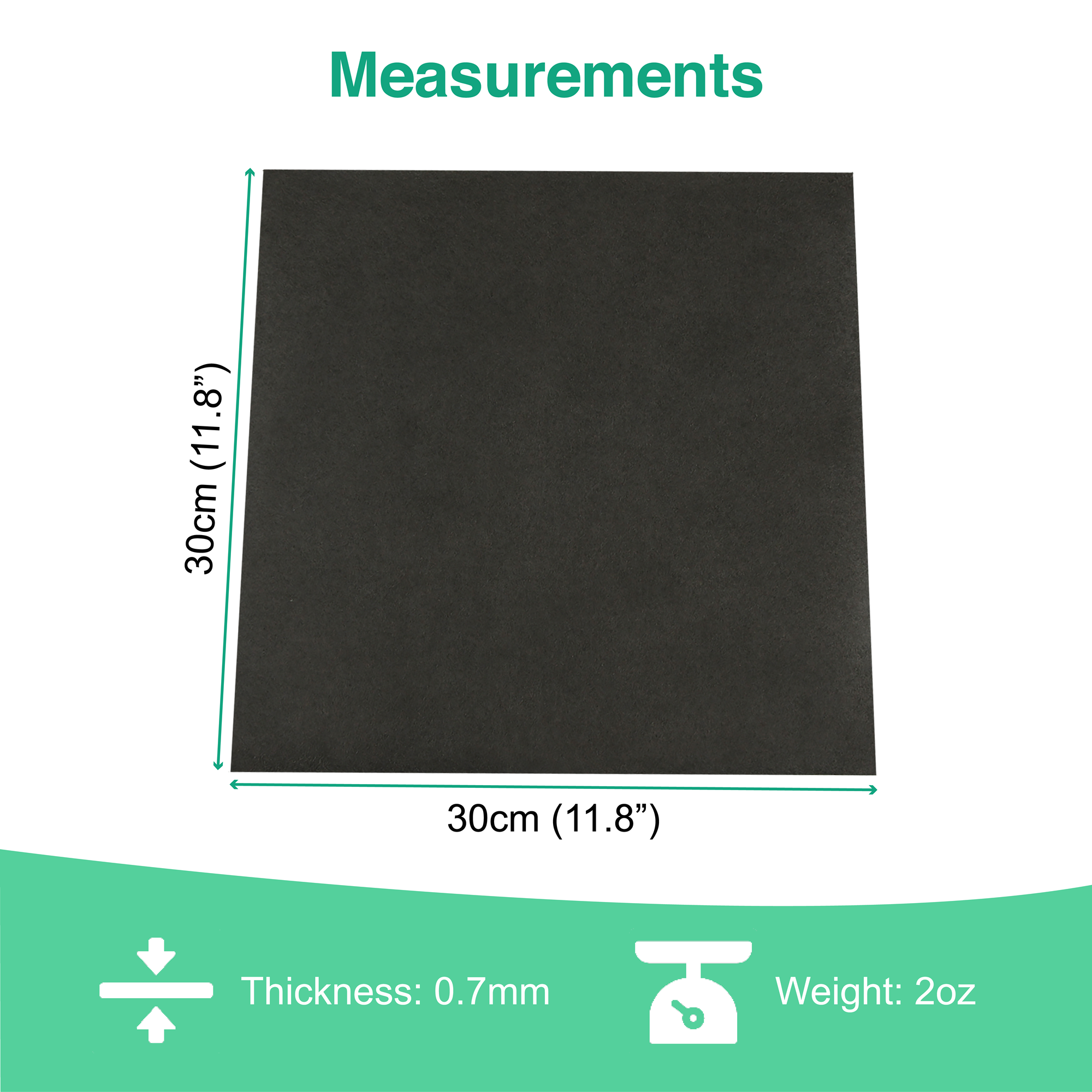 Gray Microfiber Base Fabric with Heat-Activated Adhesive Film – 0.7mm Thick, 30x30cm Sheet