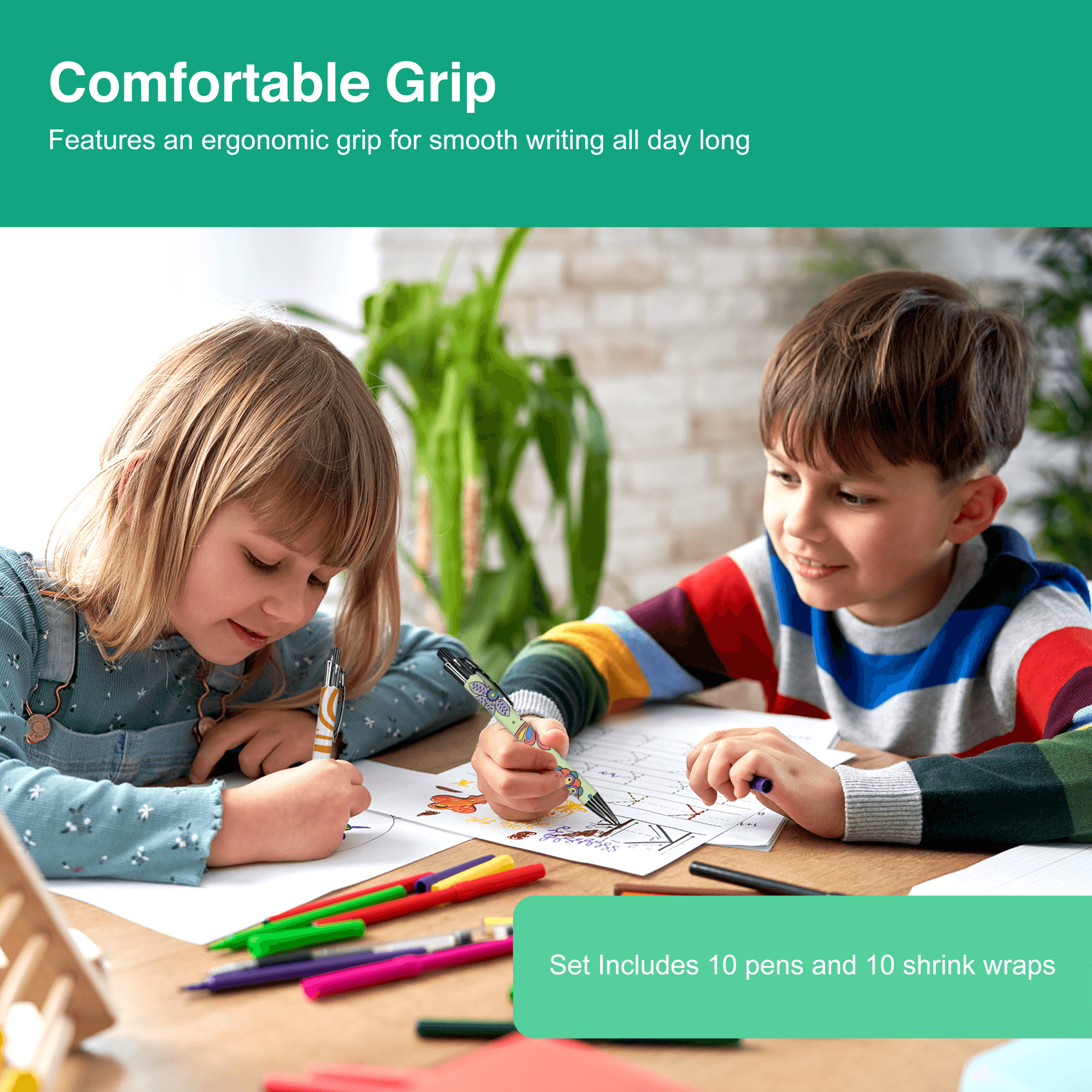Ideal for DIY gifts, school projects, personalized events, and promotional branding, this set turns ordinary pens into meaningful, custom creations.