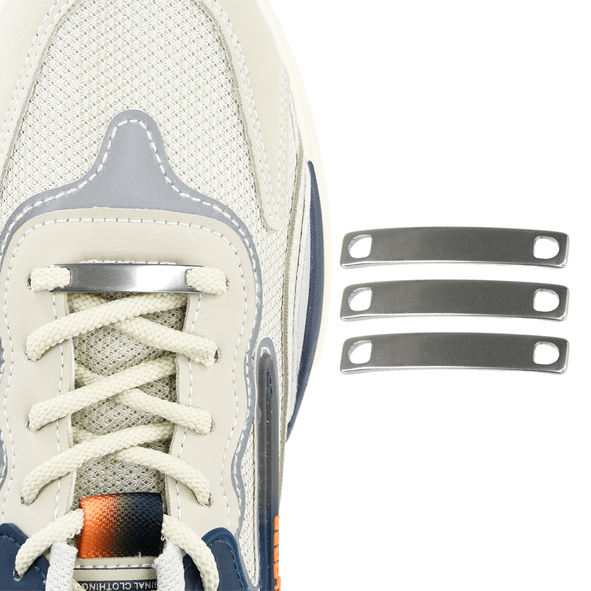 Laserable 2Pcs (1 pair) Metal Shoe Tag - 301 Stainless Steel Blank Plate