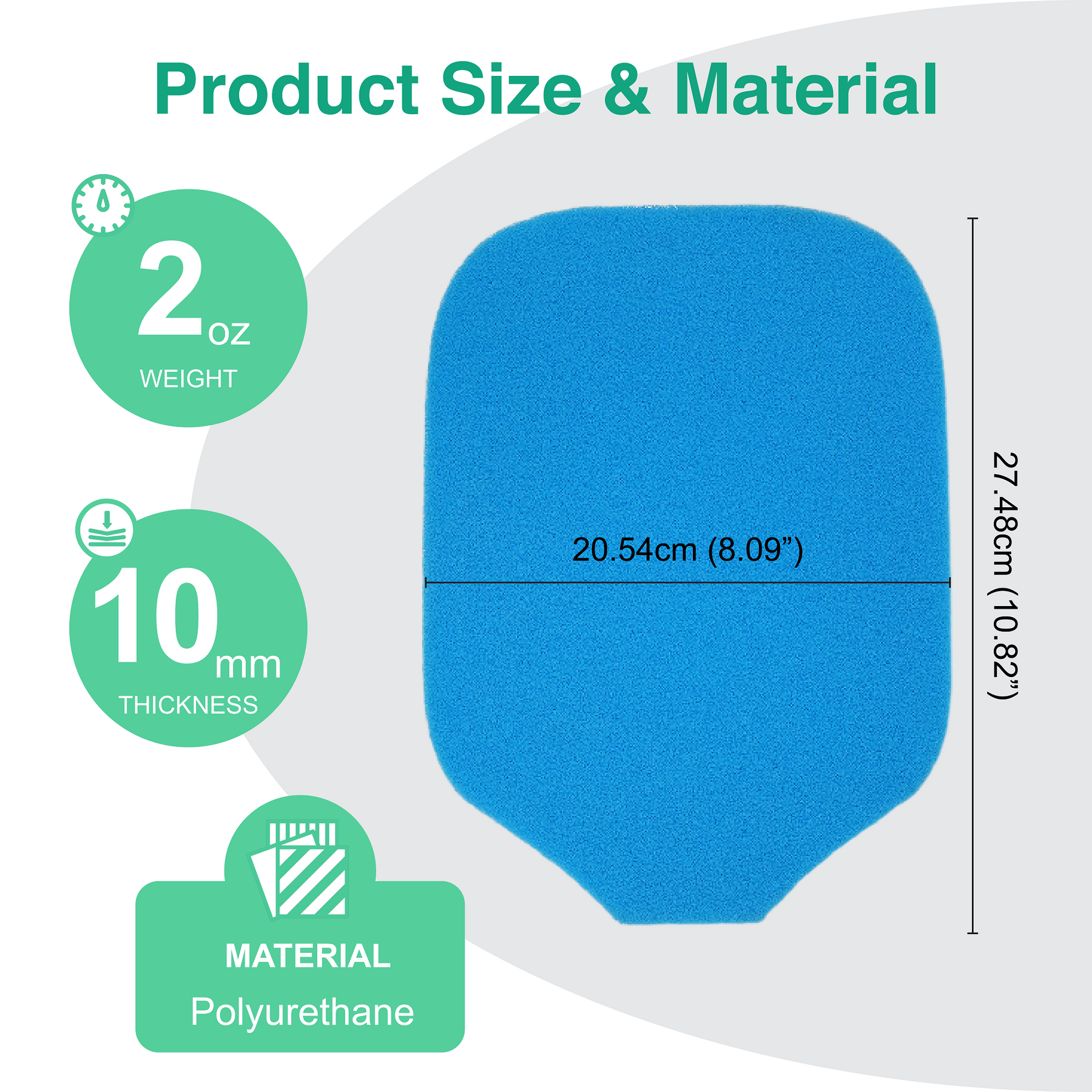 Pickleball Cover Blue Foam Pad for Sublimation Heat Press Transfer, Sublimationable Blanks