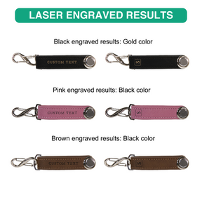 Laserable Leather Key Organizer/Holder (Black, Brown, and Pink)