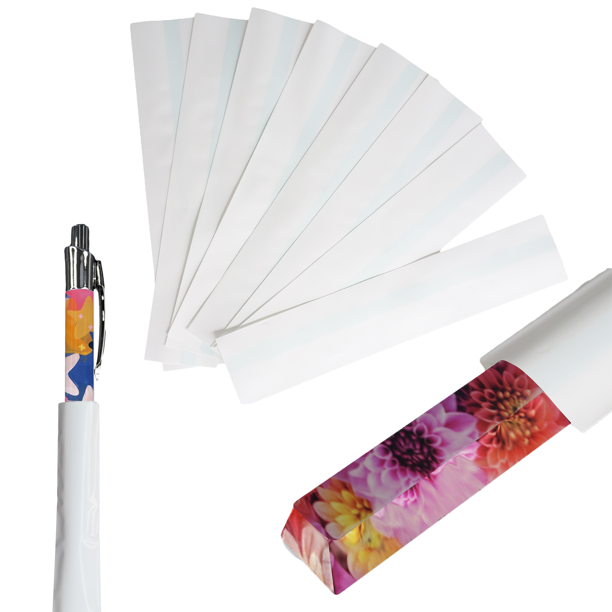 Bulk Custom Size Sublimation Shrink Wraps, Sublimation Heat Shrink, Sublimation Shrink Wraps Film Blanks Wrap Sleeves, Easy Peel with Peel Line