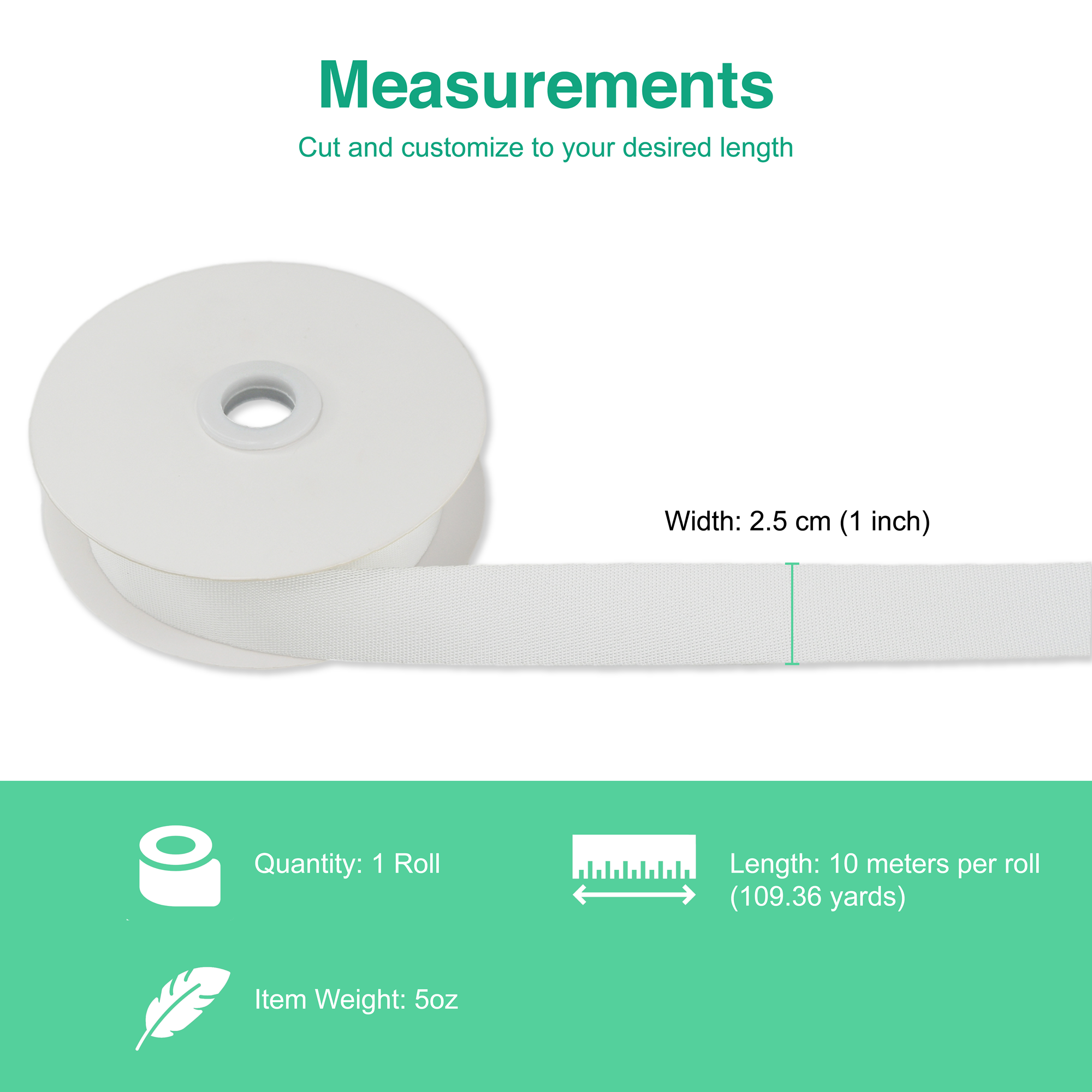 Sublimation Lanyard Roll (10 Meter) – Polyester Blend DIY Custom Lanyard Material