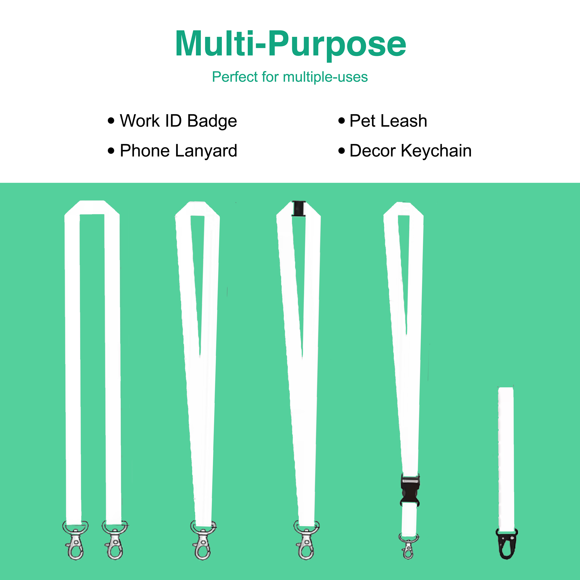 Sublimation Lanyard Roll (10 Meter) – Polyester Blend DIY Custom Lanyard Material