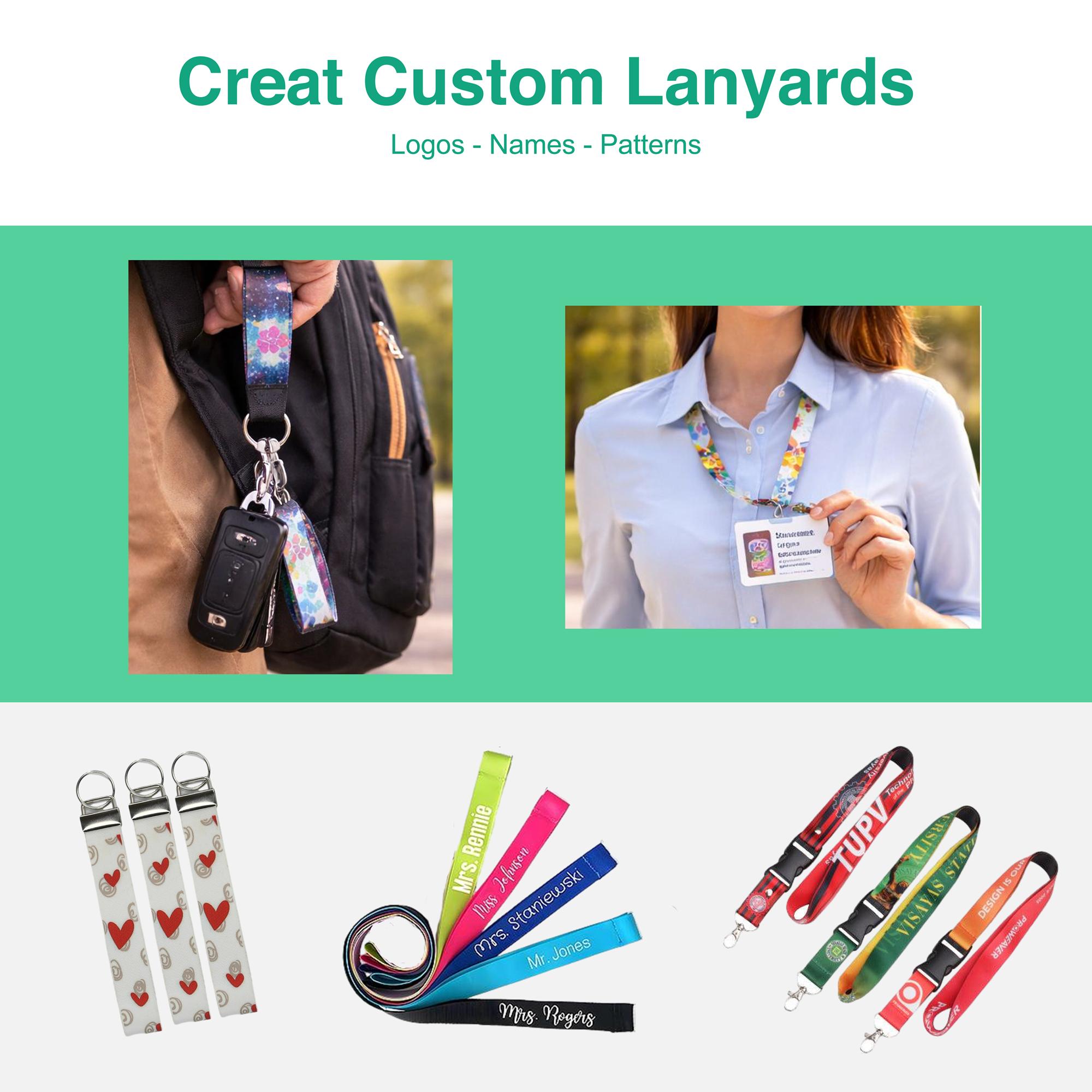 Sublimation Lanyard Roll (10 Meter) – Polyester Blend DIY Custom Lanyard Material