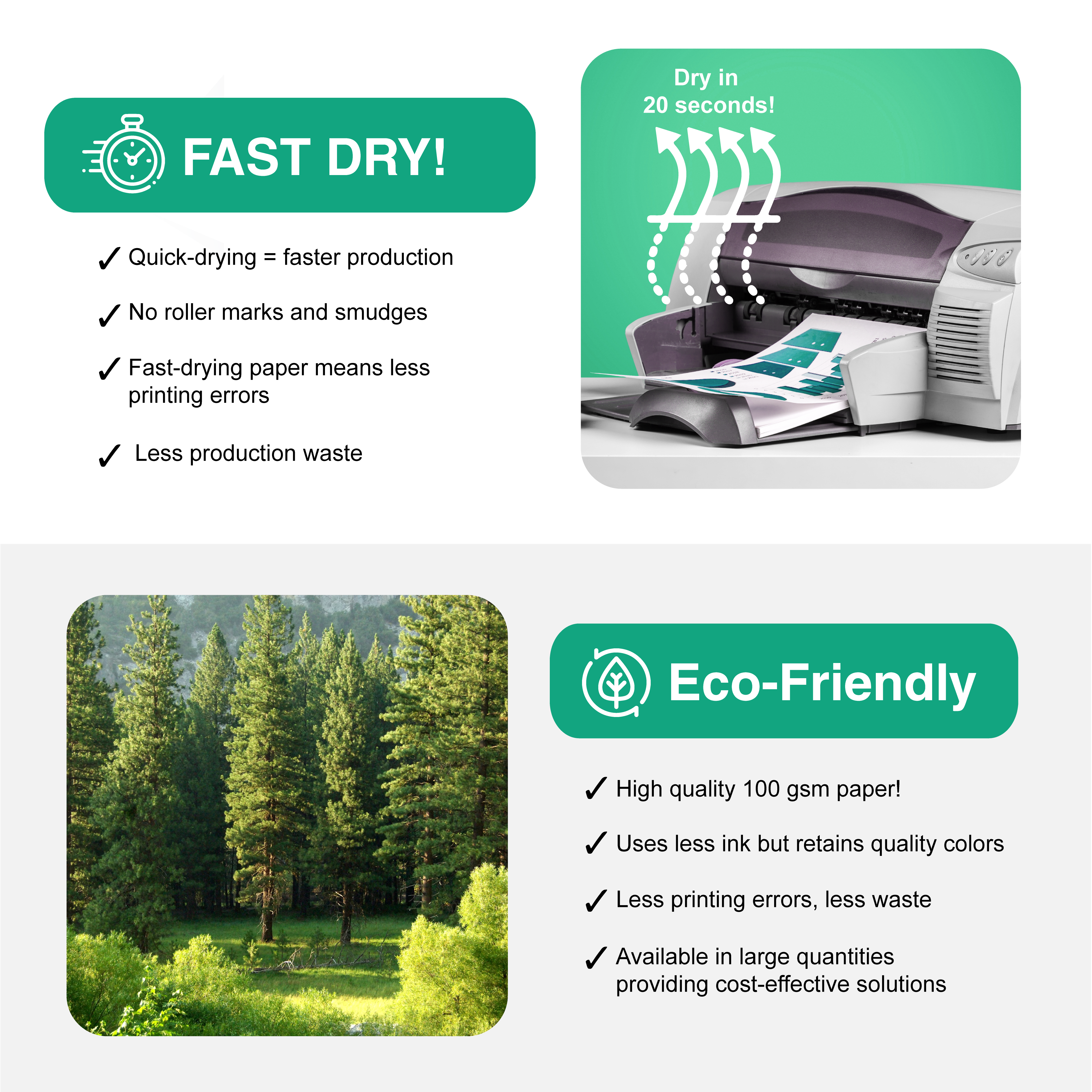 Sublimation Paper 8.5 x 11 inches - 100 Sheets Sublimation Paper Compatible with Inkjet Printer